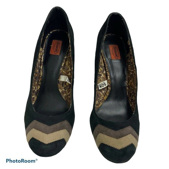 Missoni For‎ Target Suede Chevron Pumps Heels - Picture 2 of 7